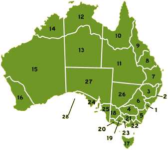 Map of Australia